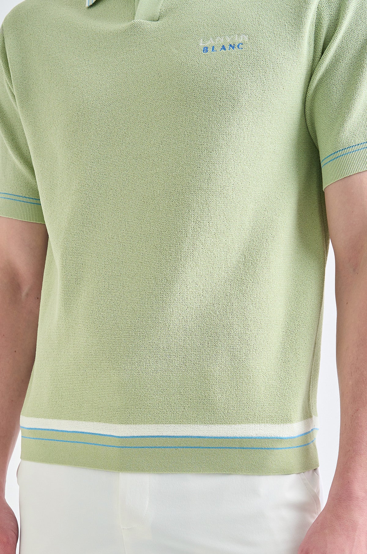 Lanvin Blanc Light Green Knit Top - Erthe Golf
