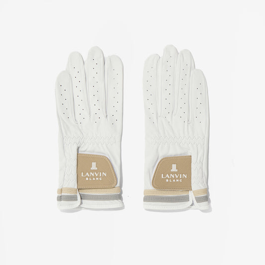Lanvin Blanc Lambskin Gloves - Off White - Erthe Golf