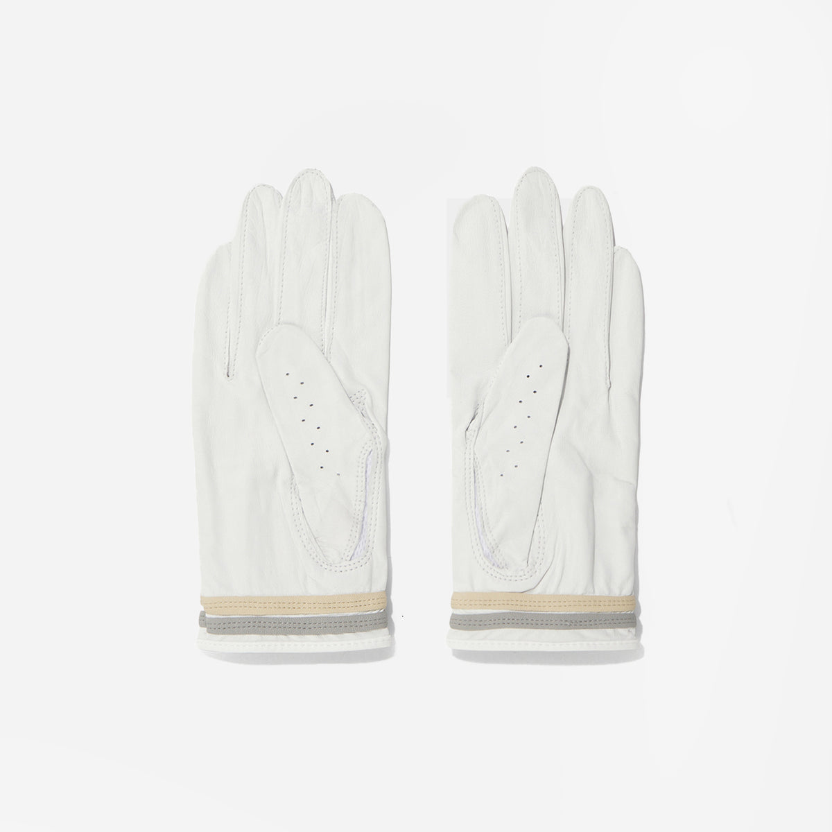 Lanvin Blanc Lambskin Gloves - Off White - Erthe Golf