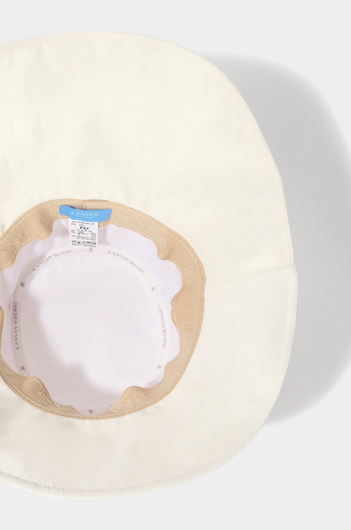 Lanvin Blanc Bucket Hat - Ivory - Erthe Golf