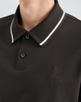 Lanvin Blanc Men's Polo - Burgundy - Erthe Golf