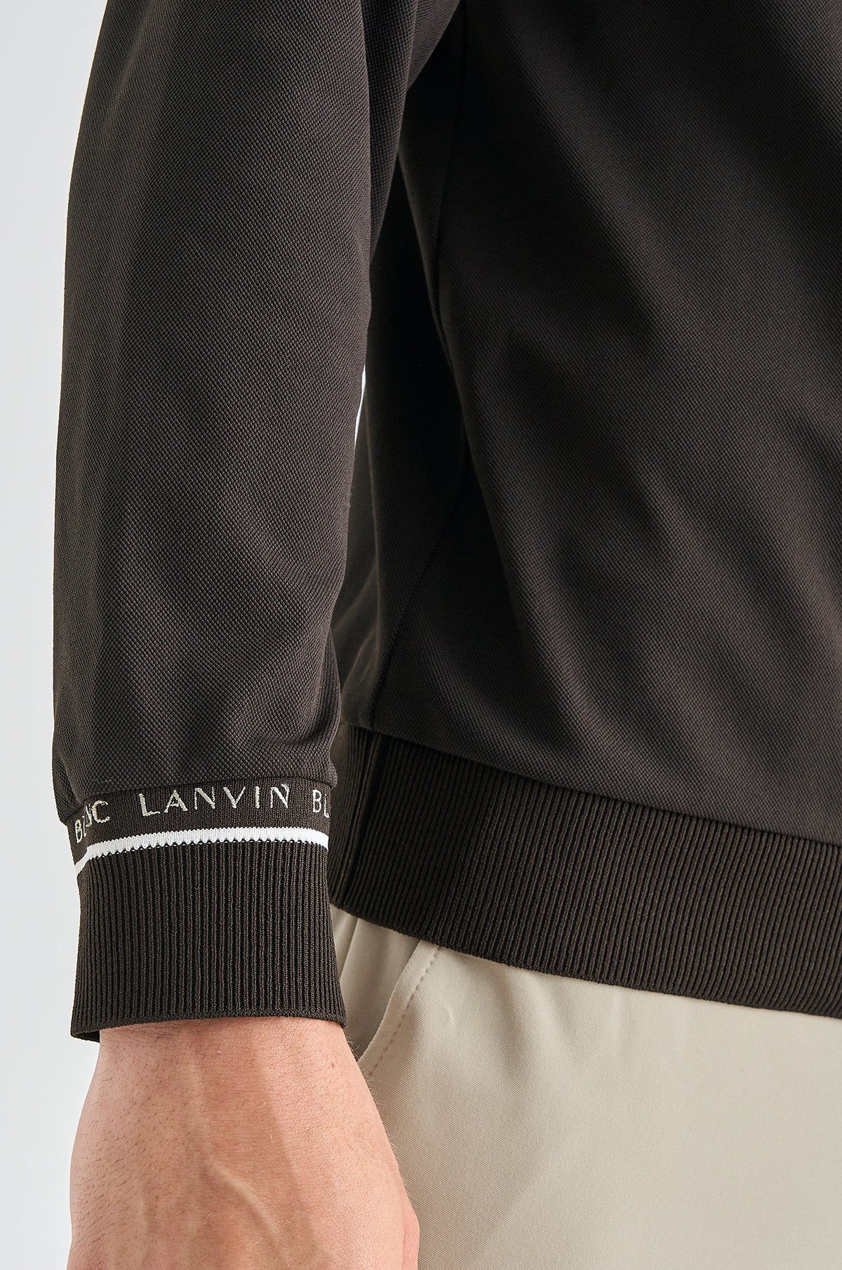 Lanvin Blanc Men's Polo - Burgundy - Erthe Golf