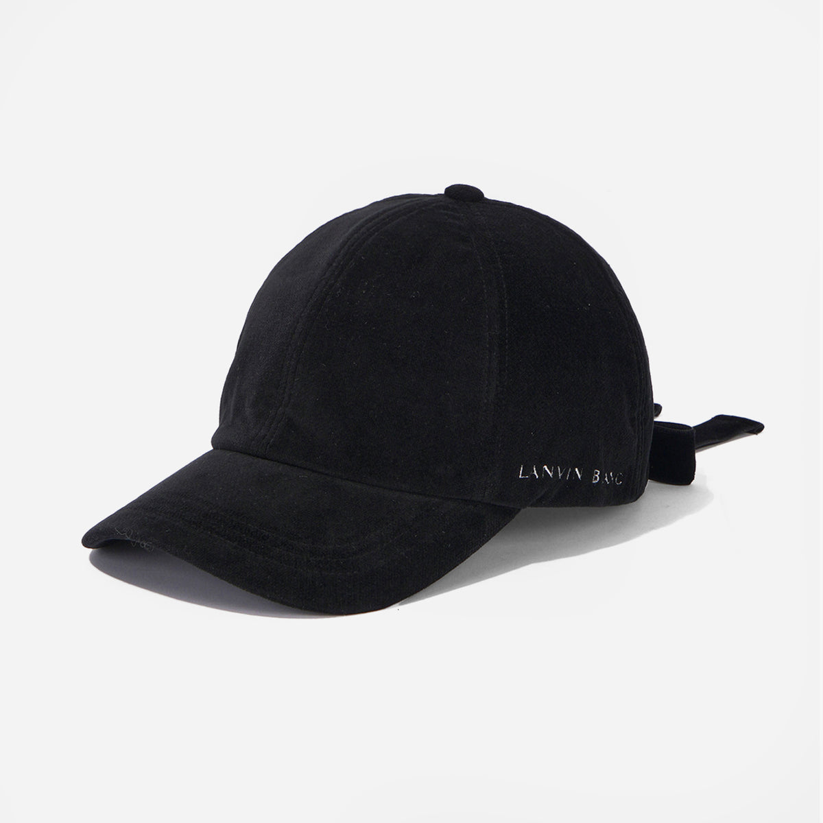 Lanvin Blanc Women's Ribbon Cap - Black - Erthe Golf