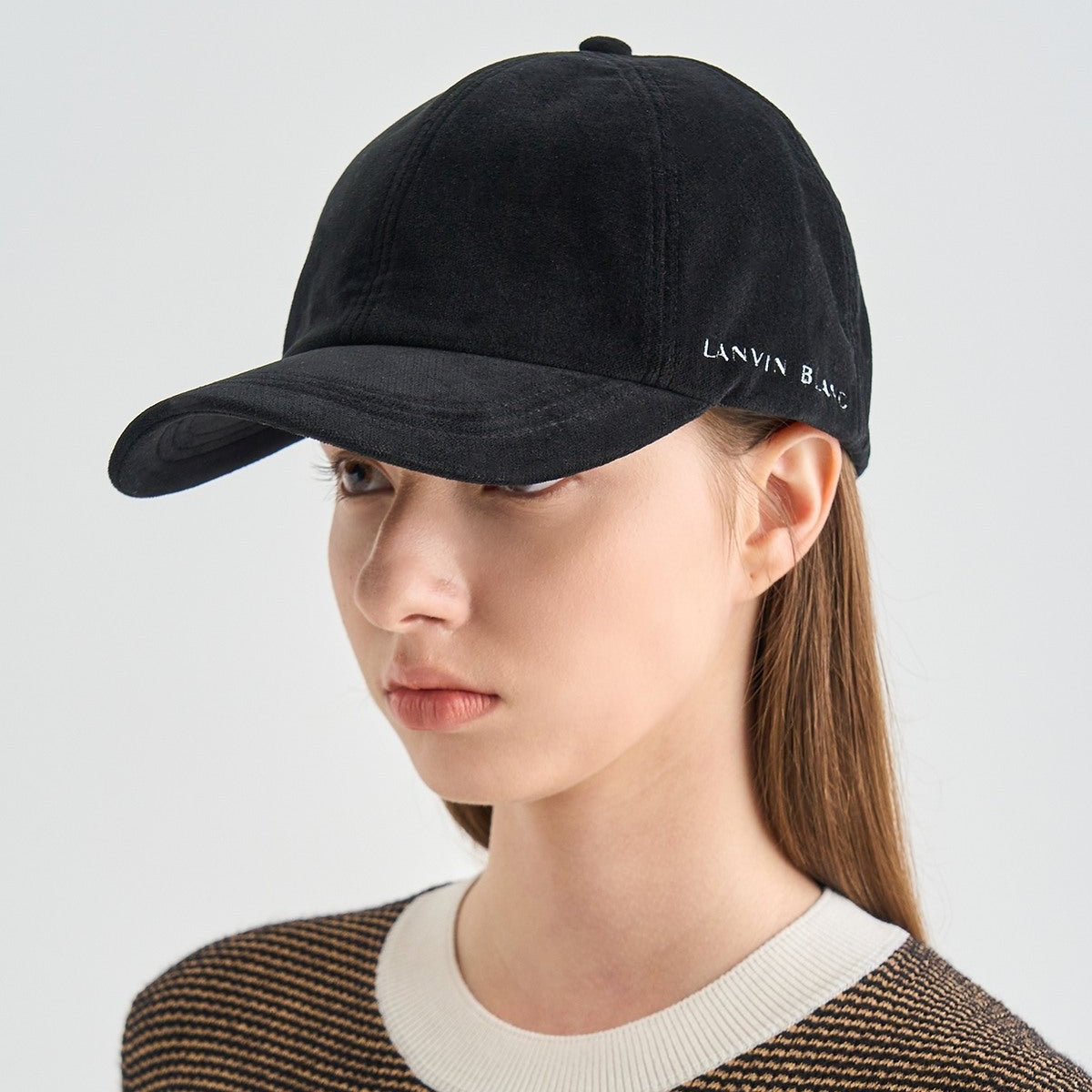 Lanvin Blanc Women's Ribbon Cap - Black - Erthe Golf