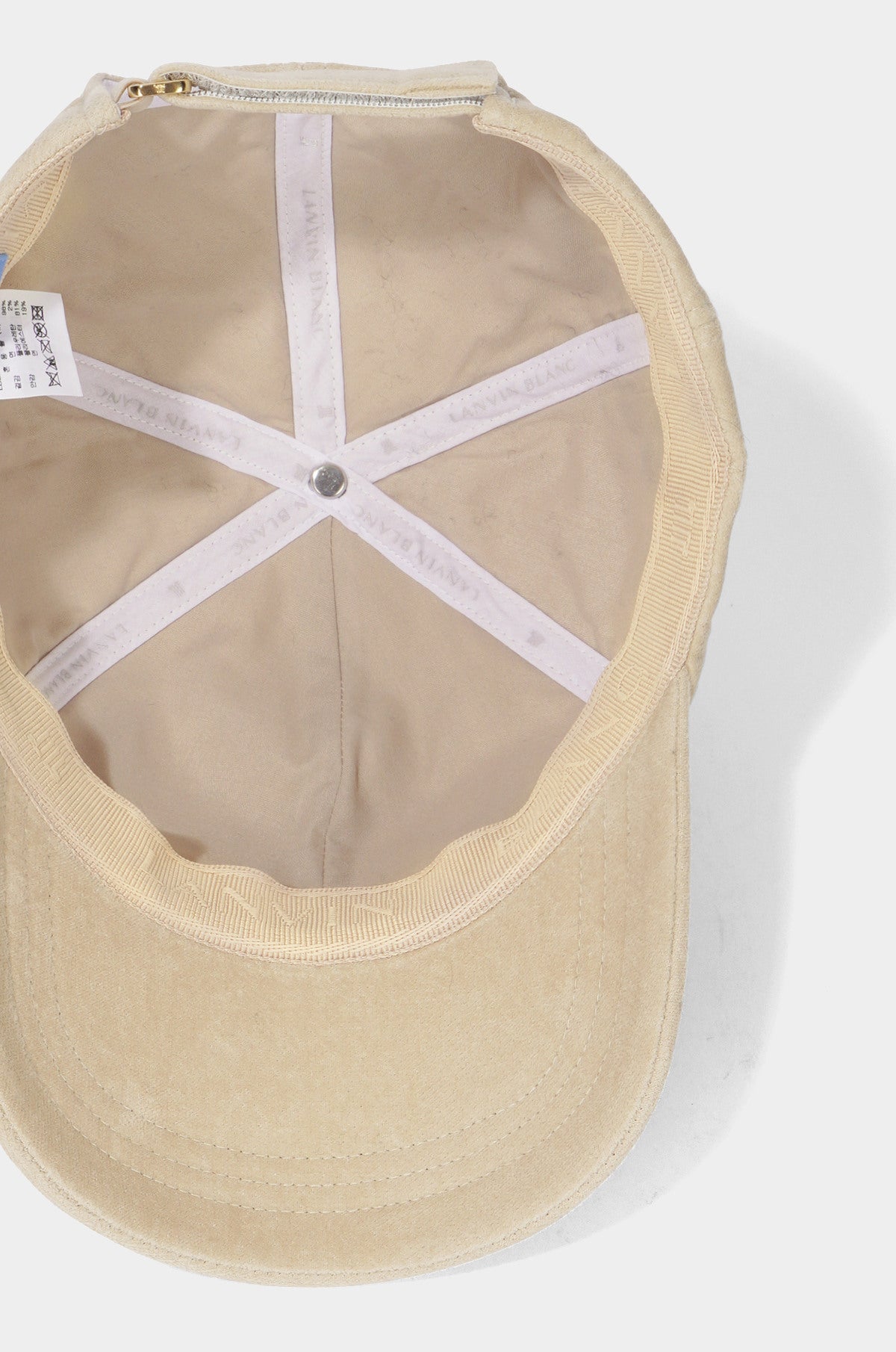 Lanvin Blanc Women&#39;s Ribbon Cap - Sepia