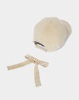 Lanvin Blanc Women's Ribbon Cap - Sepia