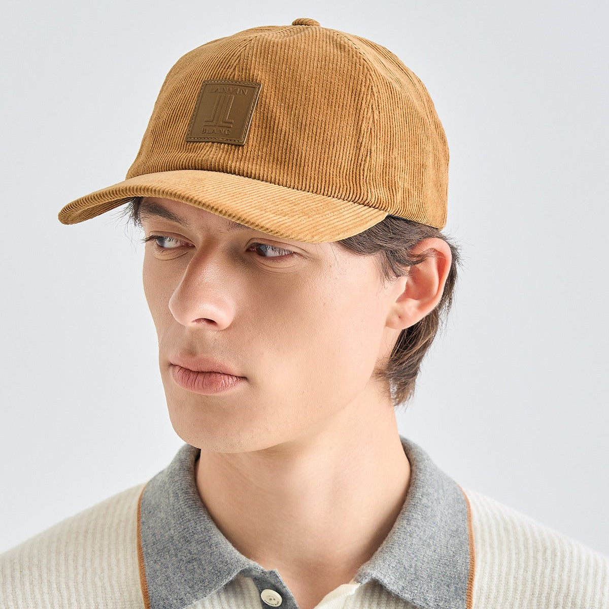 Lanvin Blanc Men's Cap - Camel - Erthe Golf