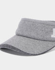 Lanvin Blanc Knit Visor - Grey