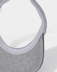 Lanvin Blanc Knit Visor - Grey