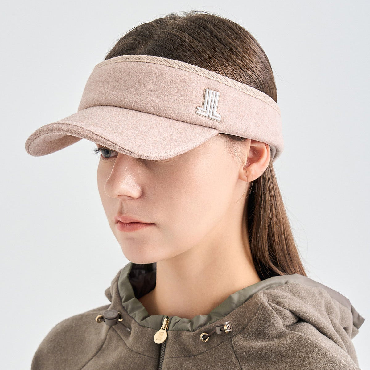 Lanvin Blanc Knit Visor - Light Beige - Erthe Golf