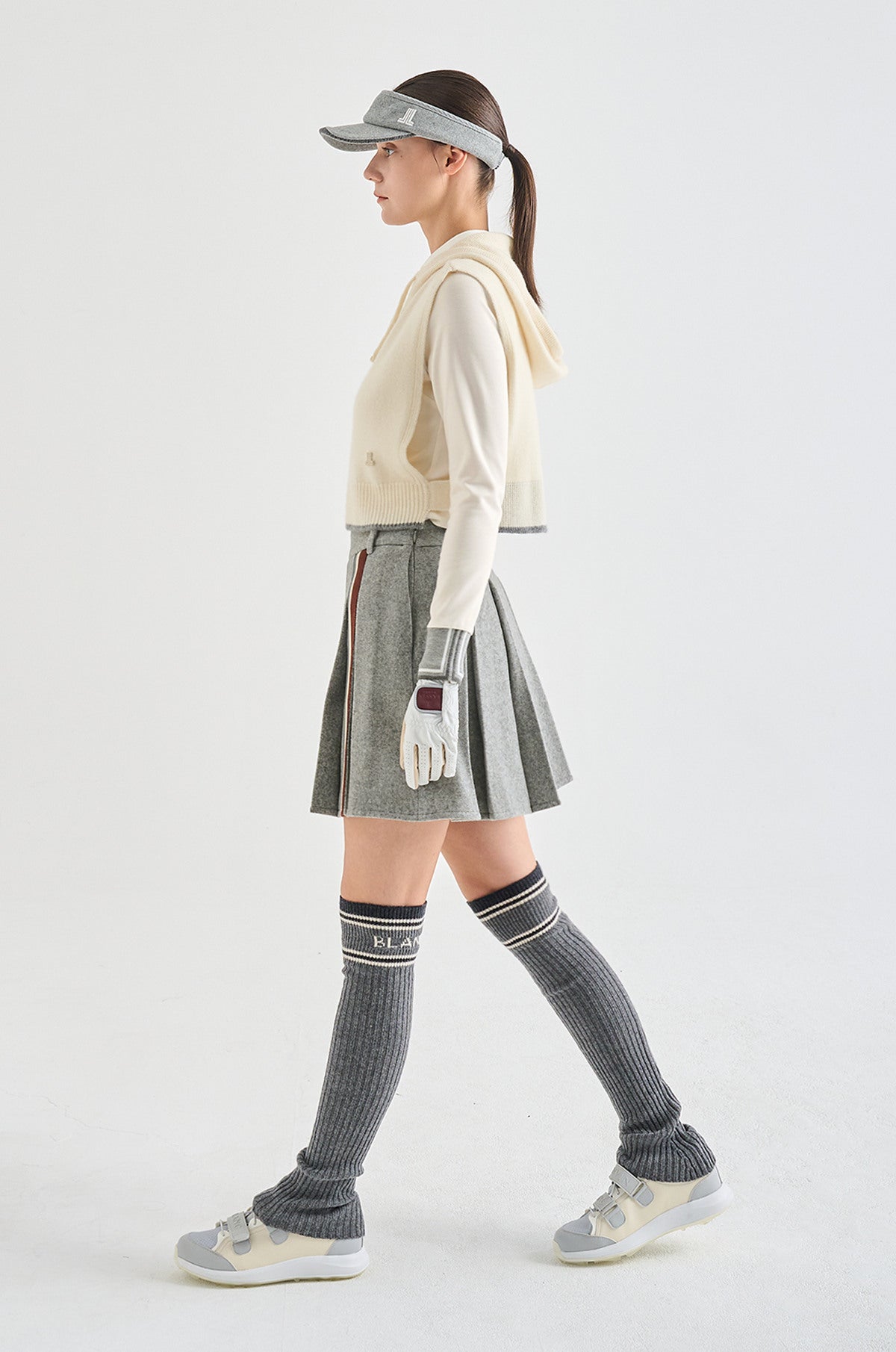 Lanvin Blanc Women&#39;s Hoodie Vest - Ivory - Erthe Golf