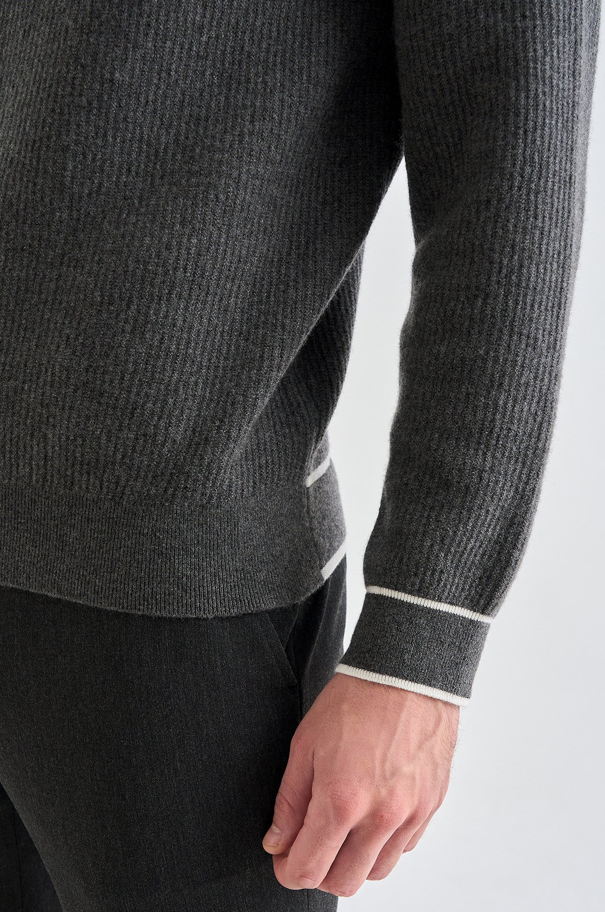 Lanvin Blanc Men's Sweater - Dark Grey - Erthe Golf