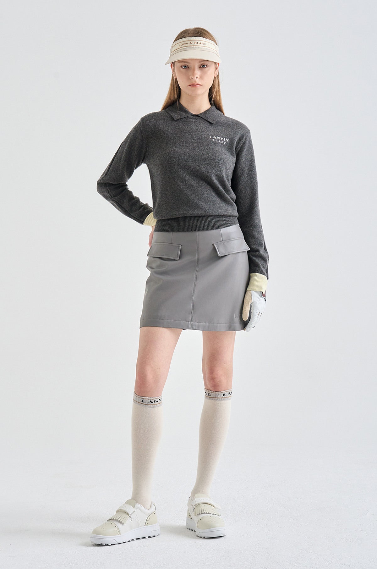 Lanvin Blanc Women&#39;s Sweatshirt - Grey - Erthe Golf