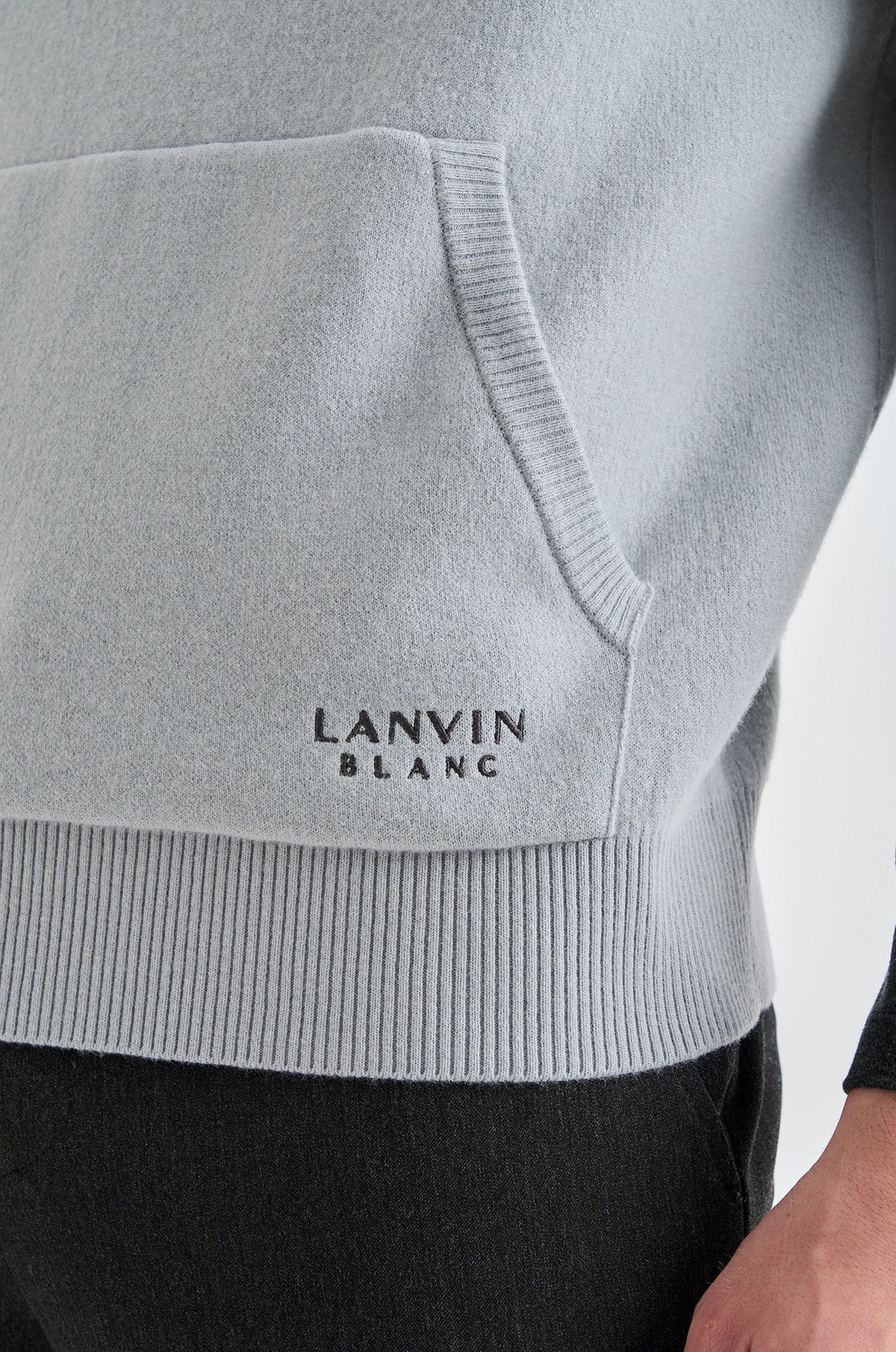 Lanvin Blanc Men's Hoodie Vest - Cool Grey - Erthe Golf