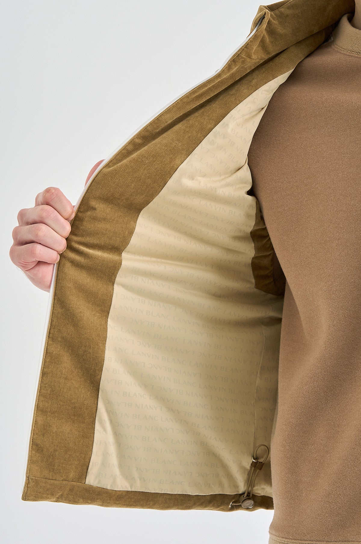 Lanvin Blanc Men's Vest - Camel - Erthe Golf