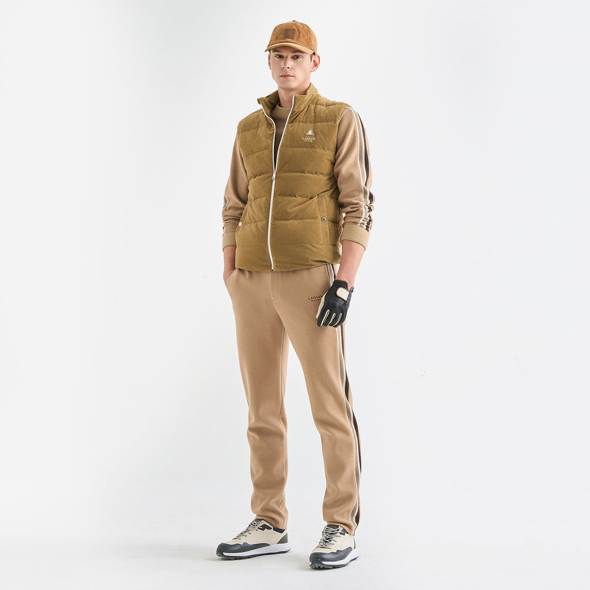 Lanvin Blanc Men's Pants - Camel - Erthe Golf