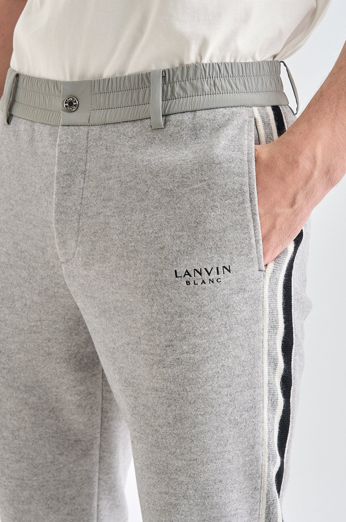 Lanvin Blanc Men's Pants - Grey - Erthe Golf