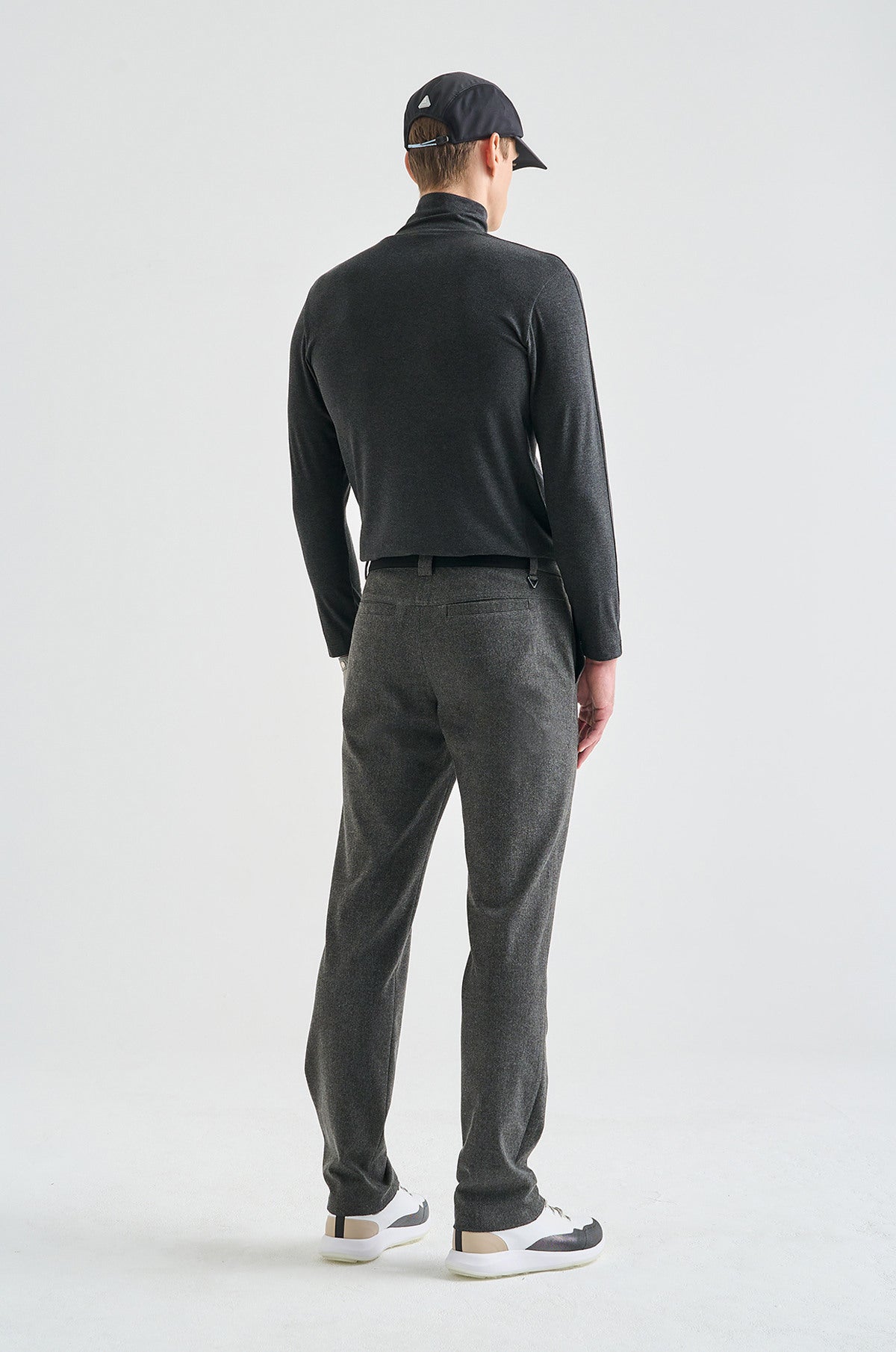 Lanvin Blanc Men's Knit Pants - Charcoal Grey - Erthe Golf