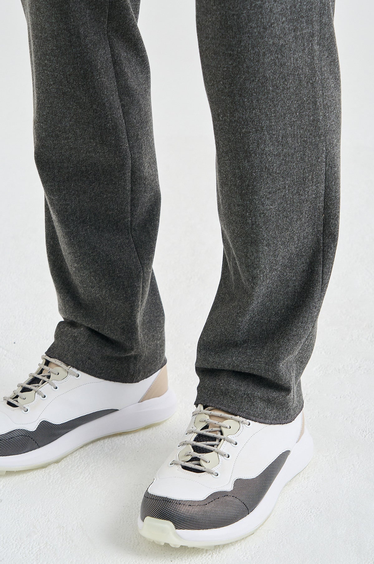 Lanvin Blanc Men's Knit Pants - Charcoal Grey - Erthe Golf