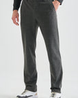 Lanvin Blanc Men's Knit Pants - Charcoal Grey - Erthe Golf