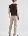 Lanvin Blanc Men's Knit Pants - Sepia Beige - Erthe Golf