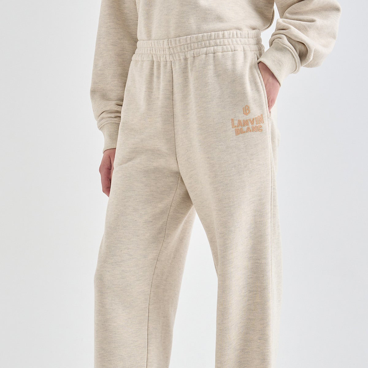 Lanvin Blanc Women's Sweatpants - Oatmeal - Erthe Golf