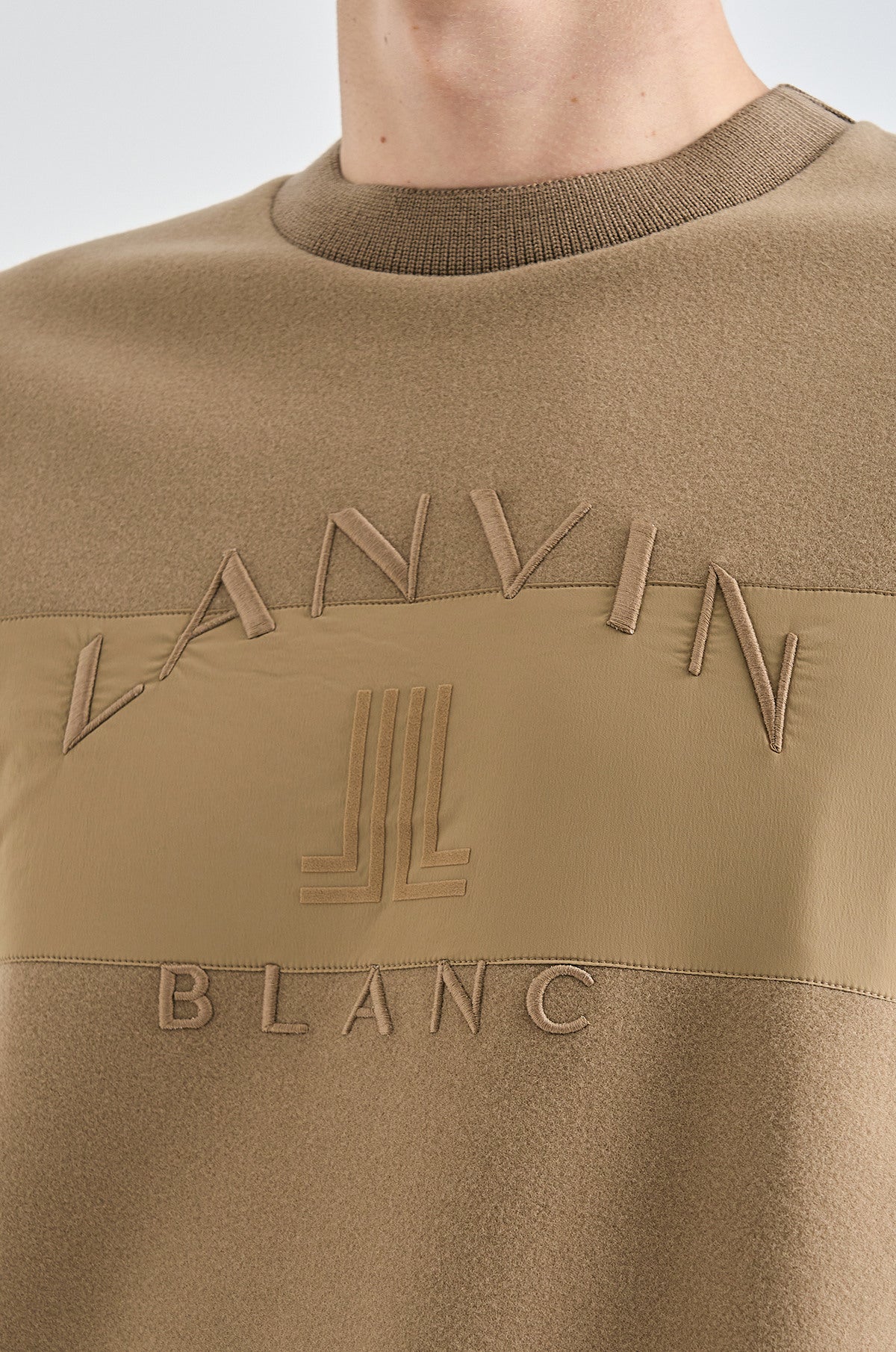 Lanvin Blanc Men's Sweater - Camel - Erthe Golf