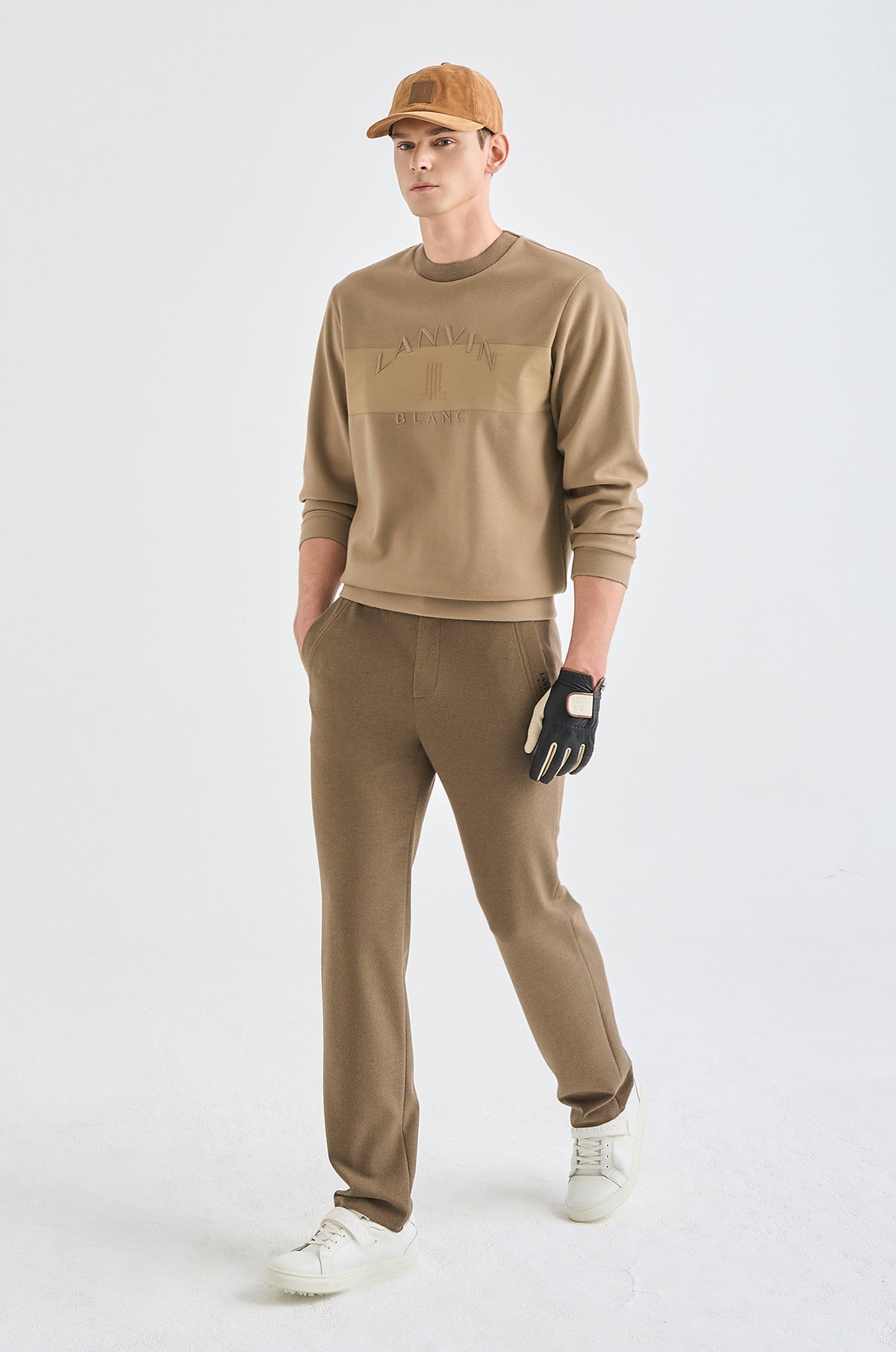 Lanvin Blanc Men&#39;s Sweater - Camel - Erthe Golf