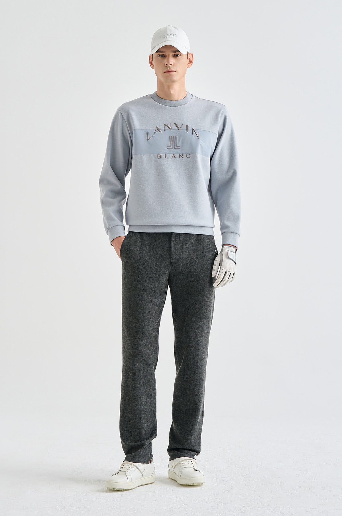 Lanvin Blanc Men&#39;s Sweater - Blue - Erthe Golf