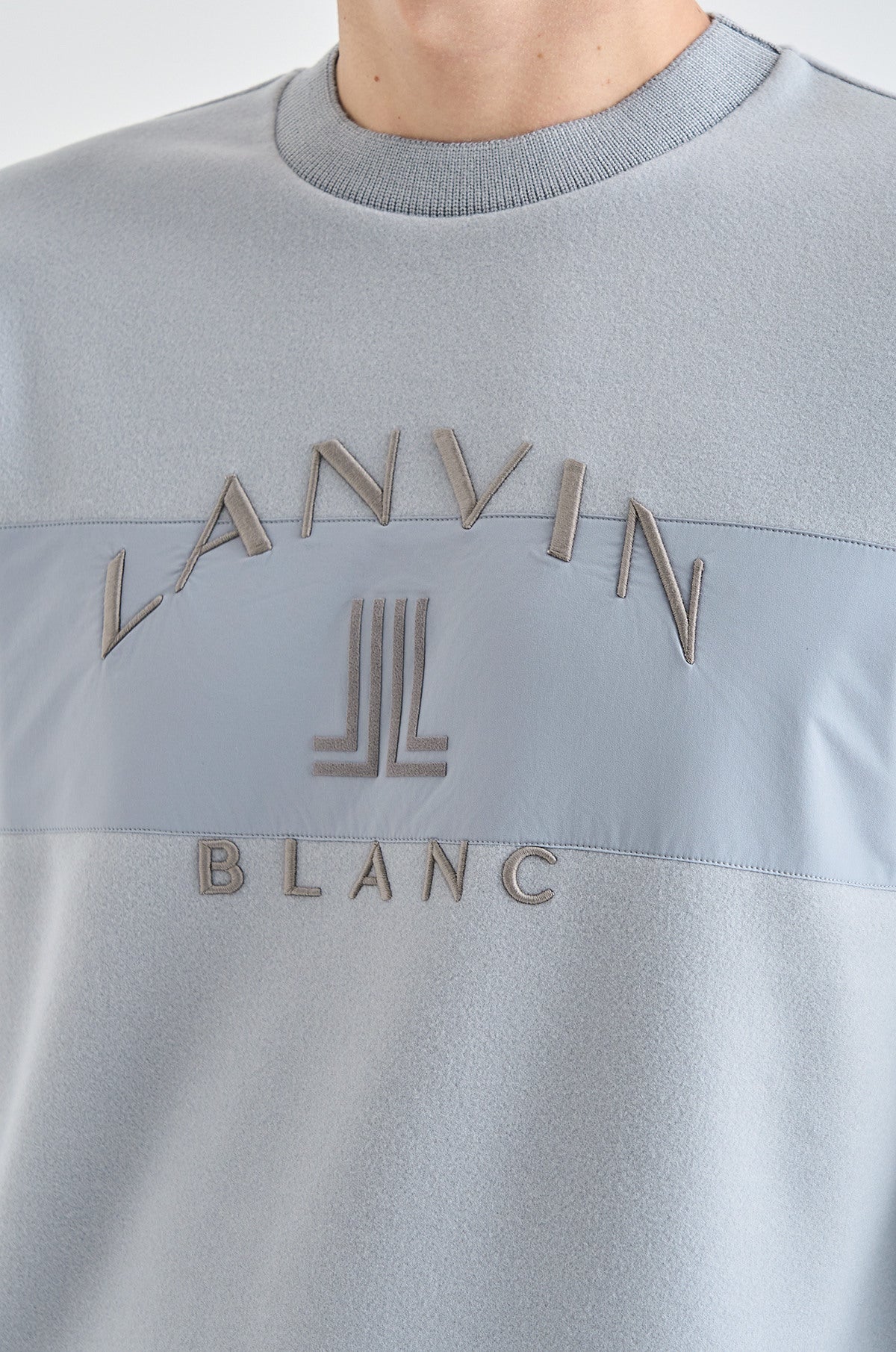 Lanvin Blanc Men's Sweater - Blue - Erthe Golf