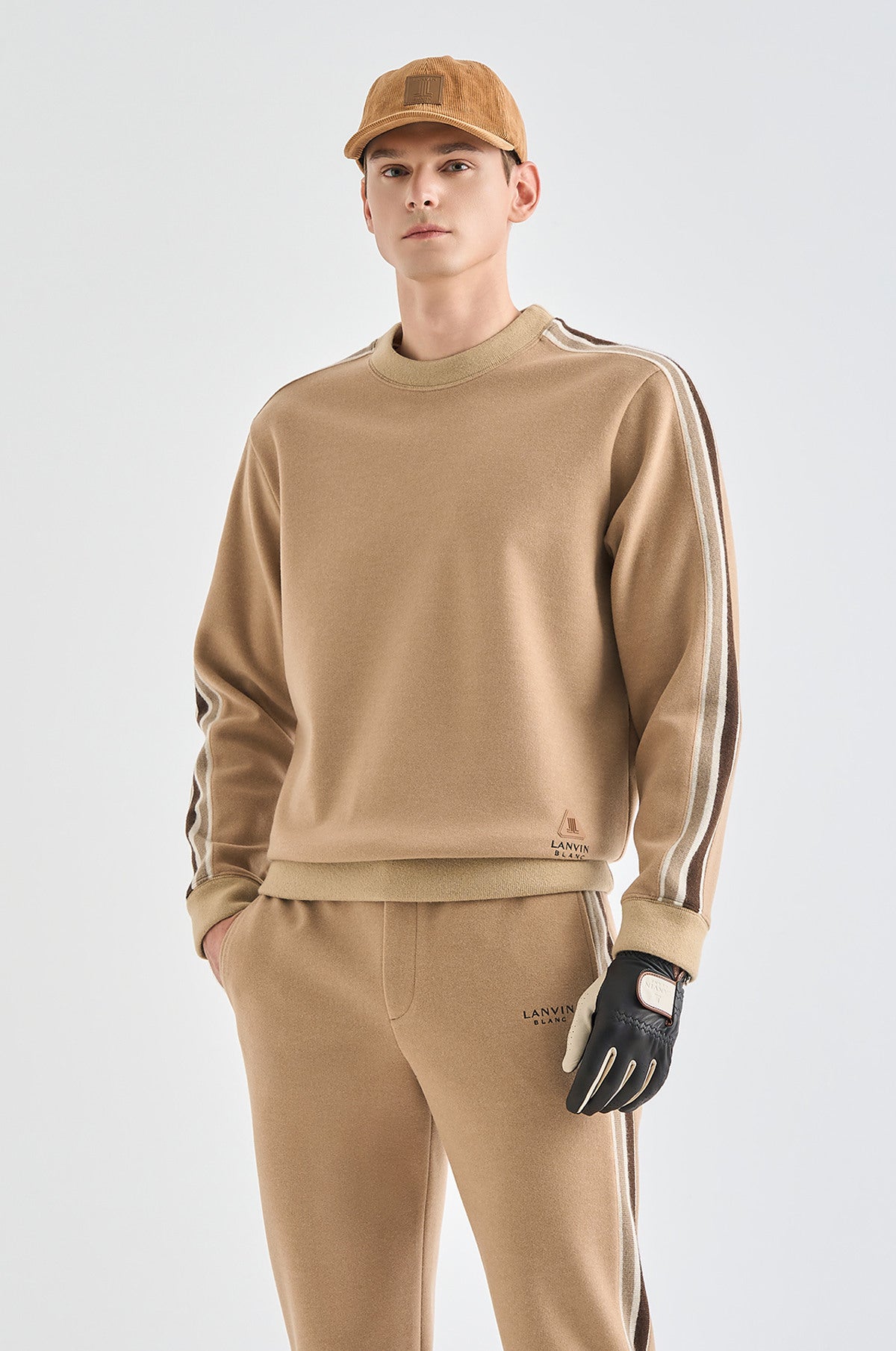 Lanvin Blanc Men&#39;s Sweater - Camel - Erthe Golf