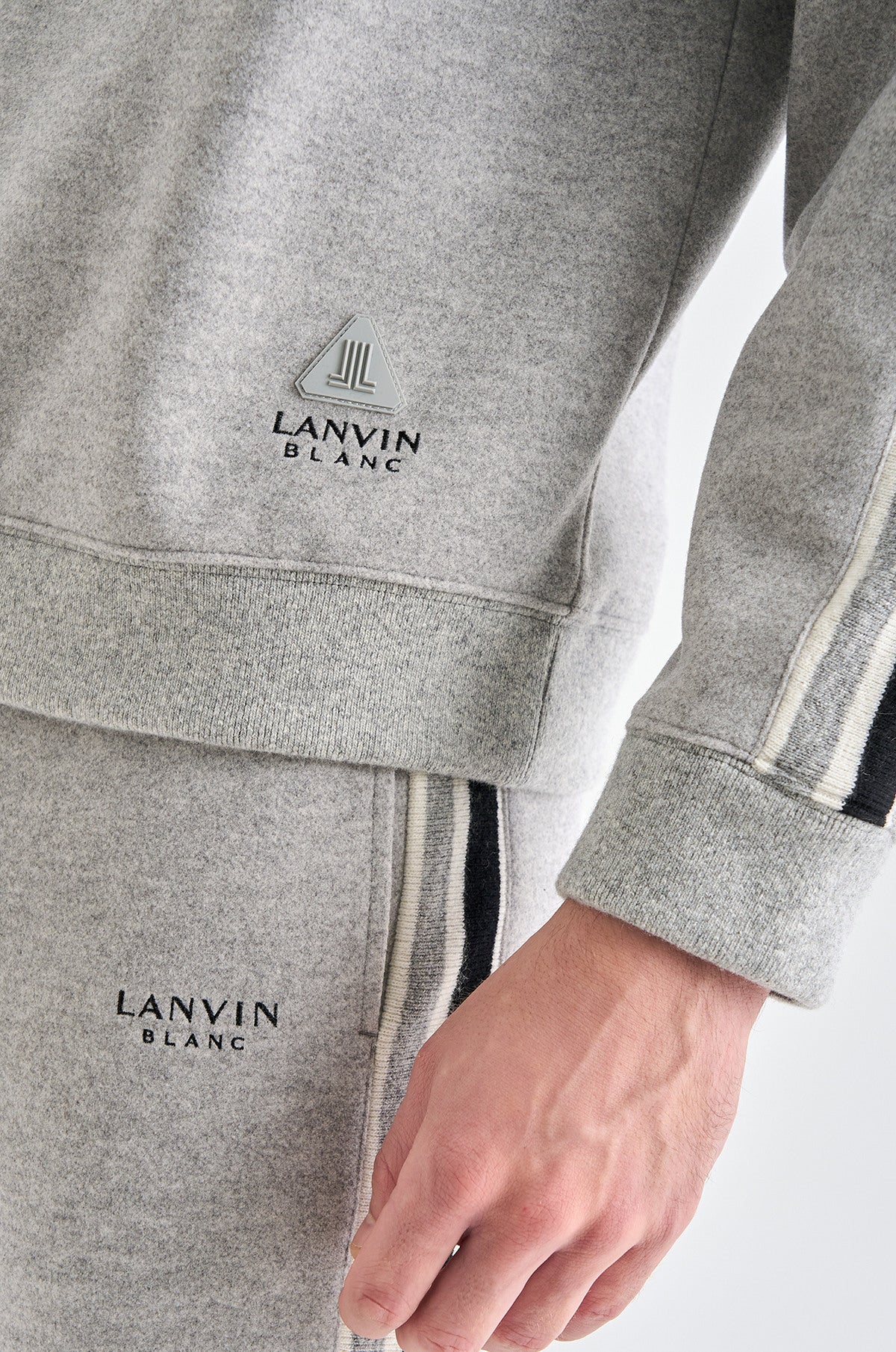 Lanvin Blanc Men's Sweater - Grey - Erthe Golf