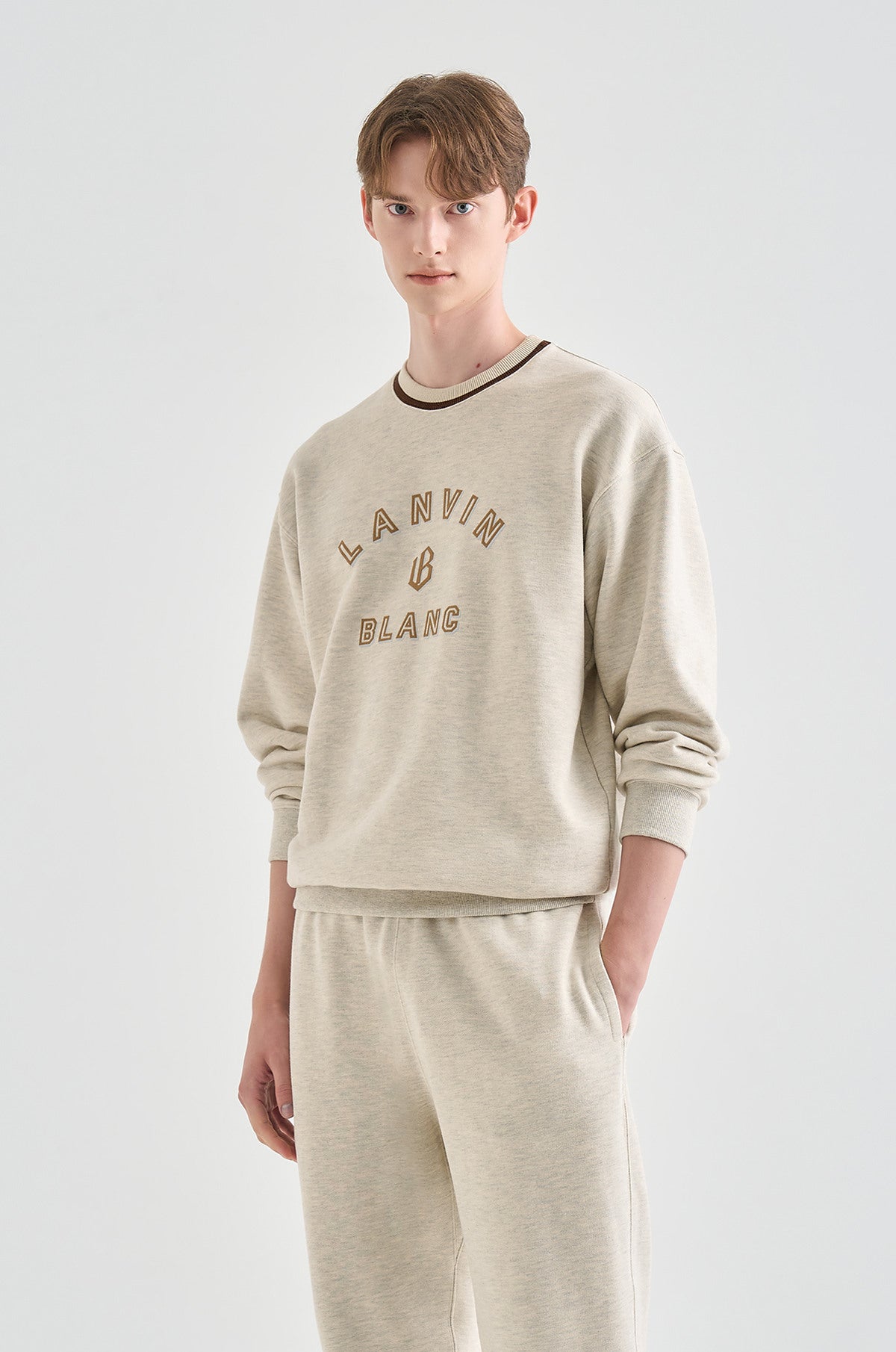 Lanvin Blanc Men&#39;s Sweater - Oatmeal - Erthe Golf
