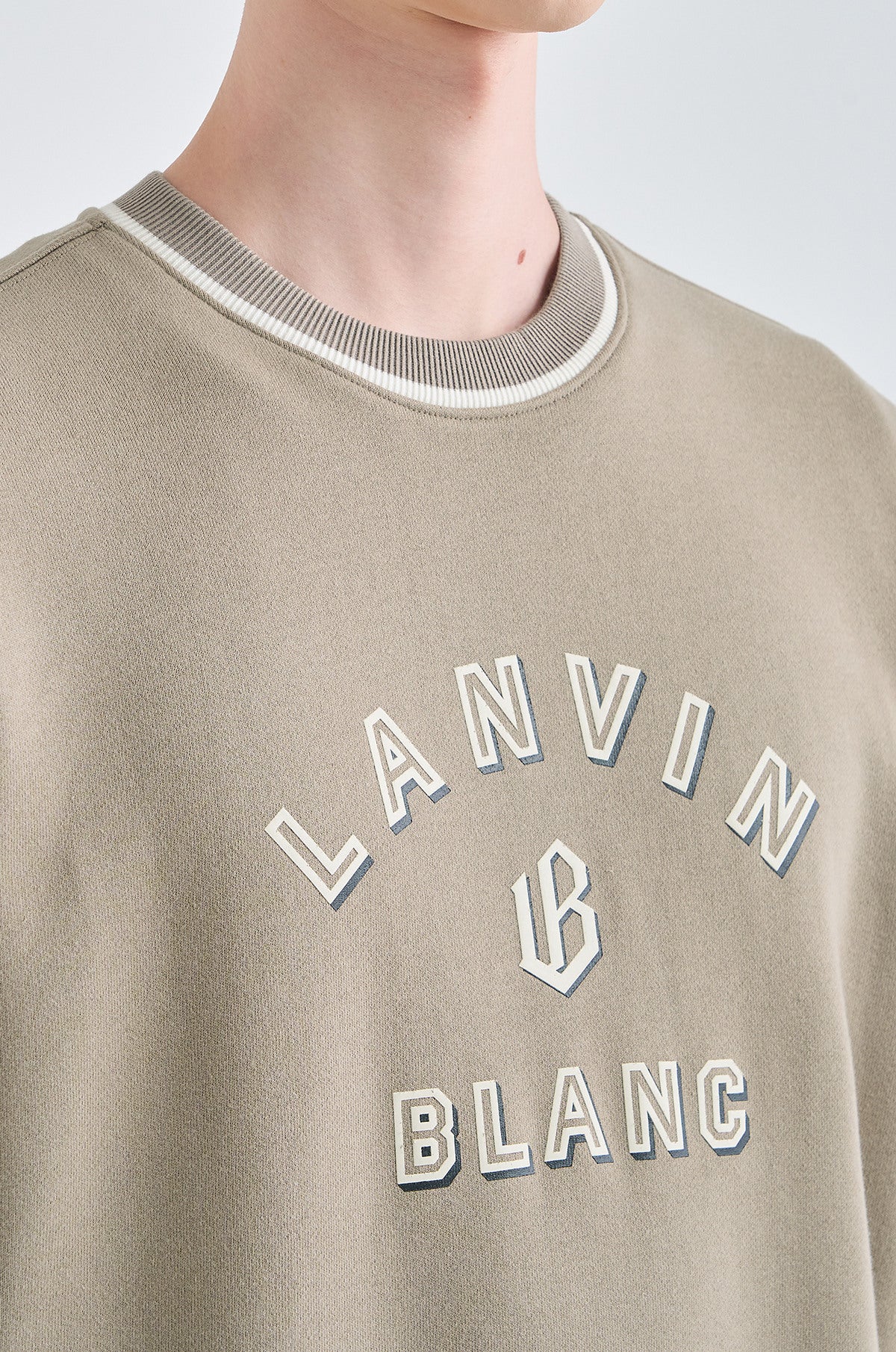 Lanvin Blanc Men's Sweater - Taupe Grey - Erthe Golf