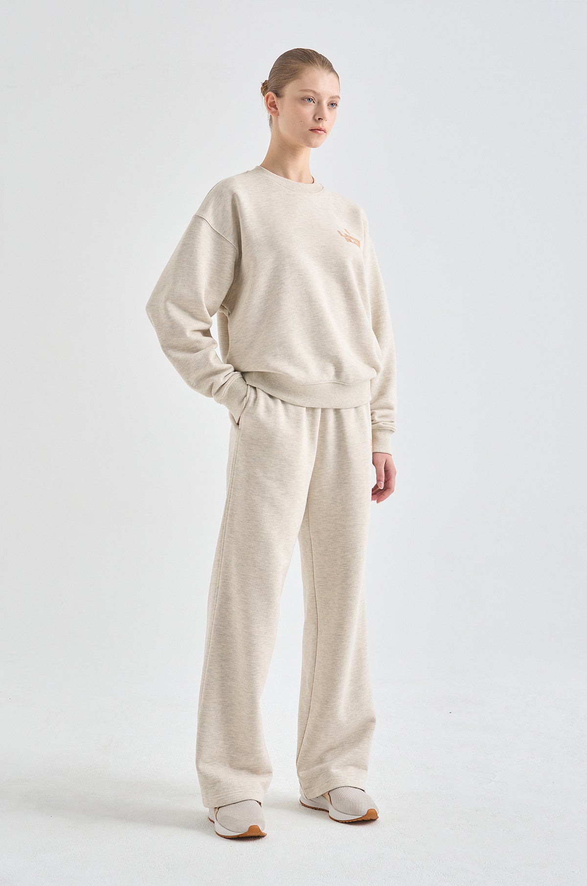 Lanvin Blanc Women&#39;s Sweatshirt - Oatmeal - Erthe Golf
