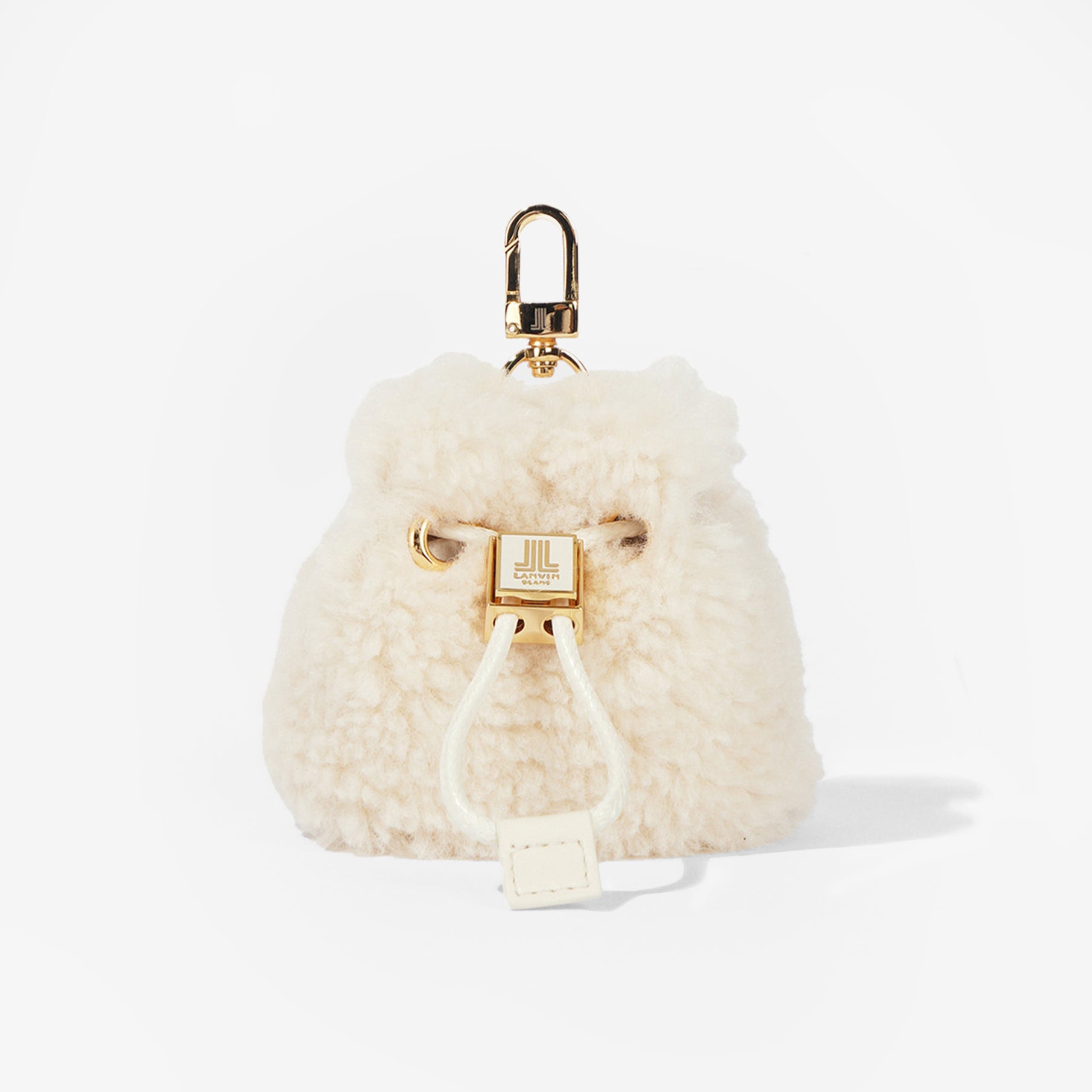 Lanvin Blanc Fluffy Ball Bag - Ivory - Erthe Golf