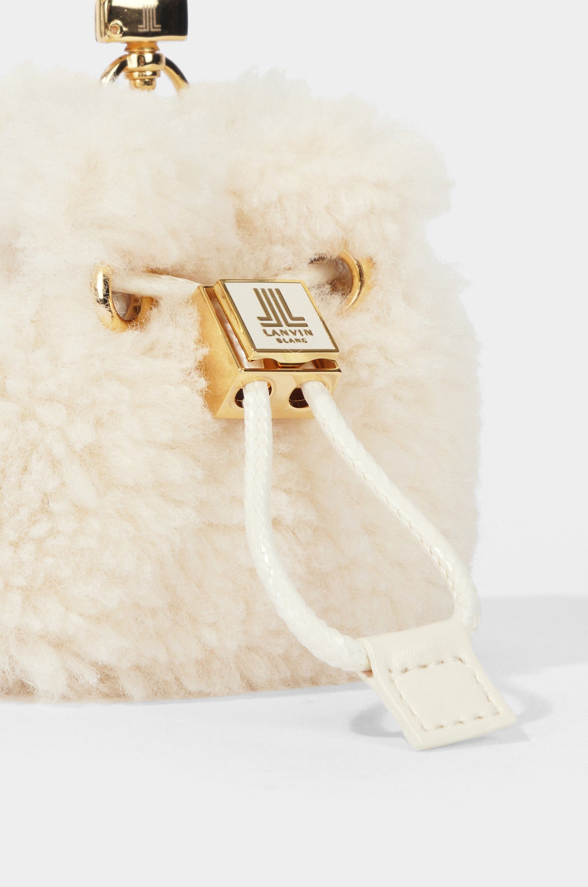 Lanvin Blanc Fluffy Ball Bag - Ivory - Erthe Golf