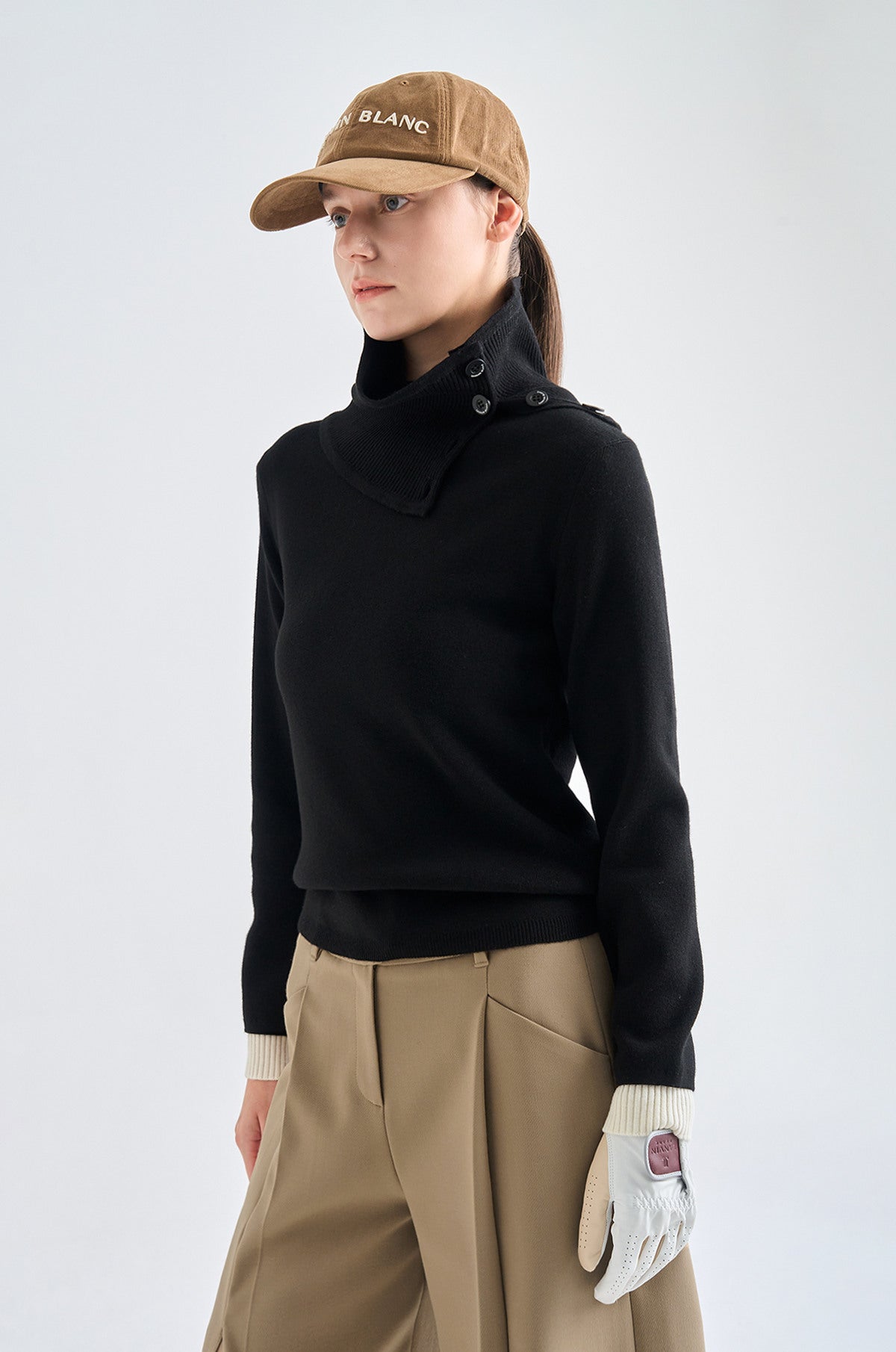Lanvin Blanc Women's Sweater - Black - Erthe Golf
