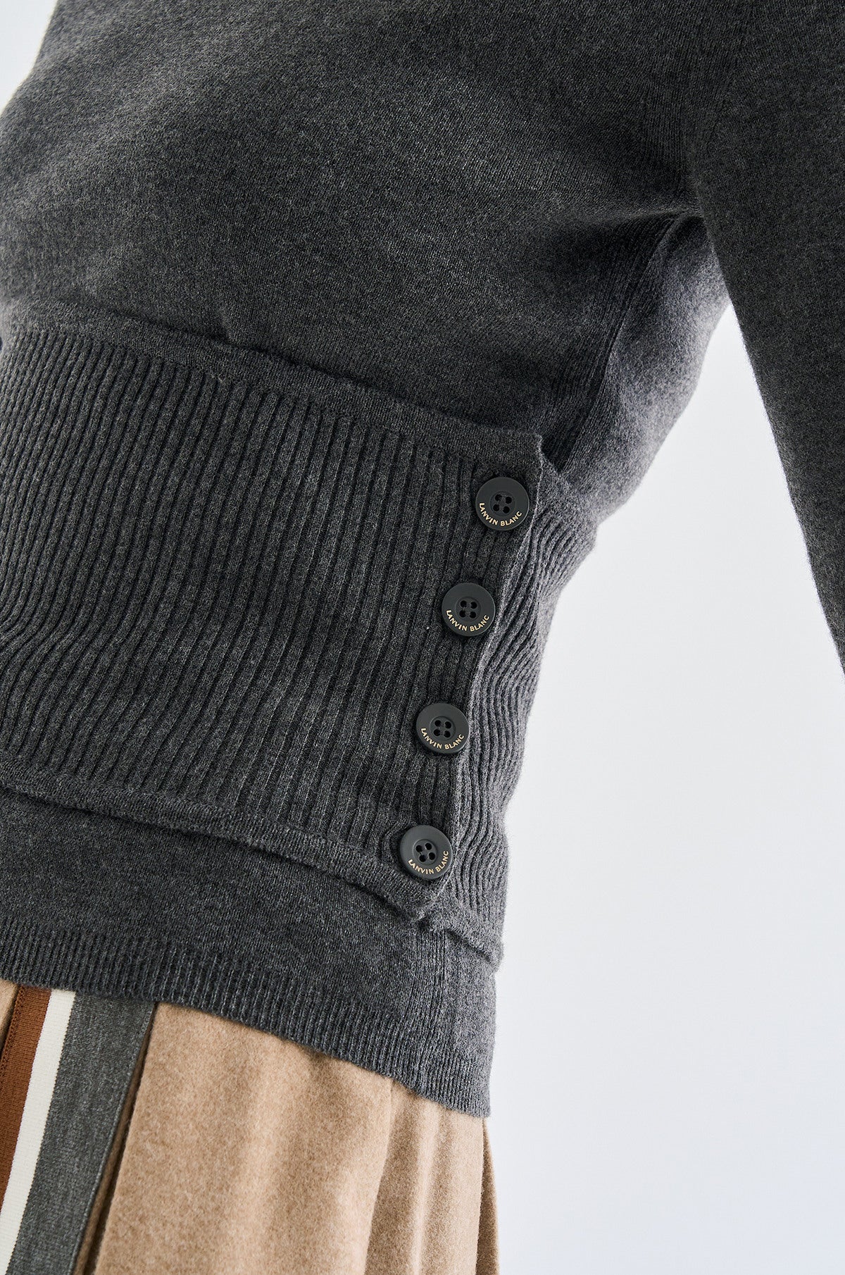 Lanvin Blanc Women's Sweater - Grey - Erthe Golf
