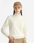 Lanvin Blanc Women's Turtle Neck Top - Ivory - Erthe Golf