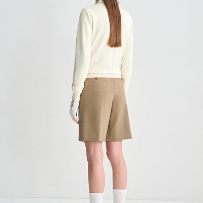 Lanvin Blanc Women's Turtle Neck Top - Ivory - Erthe Golf