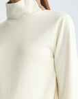 Lanvin Blanc Women's Turtle Neck Top - Ivory - Erthe Golf