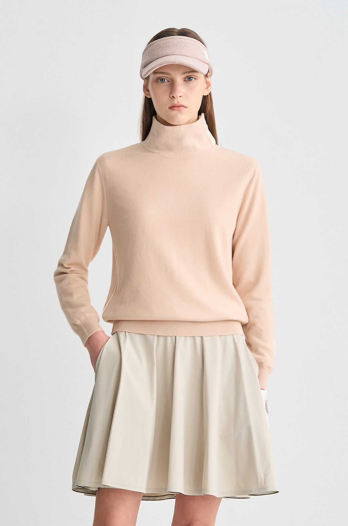 Lanvin Blanc Women's Turtle Neck Top - Pink - Erthe Golf
