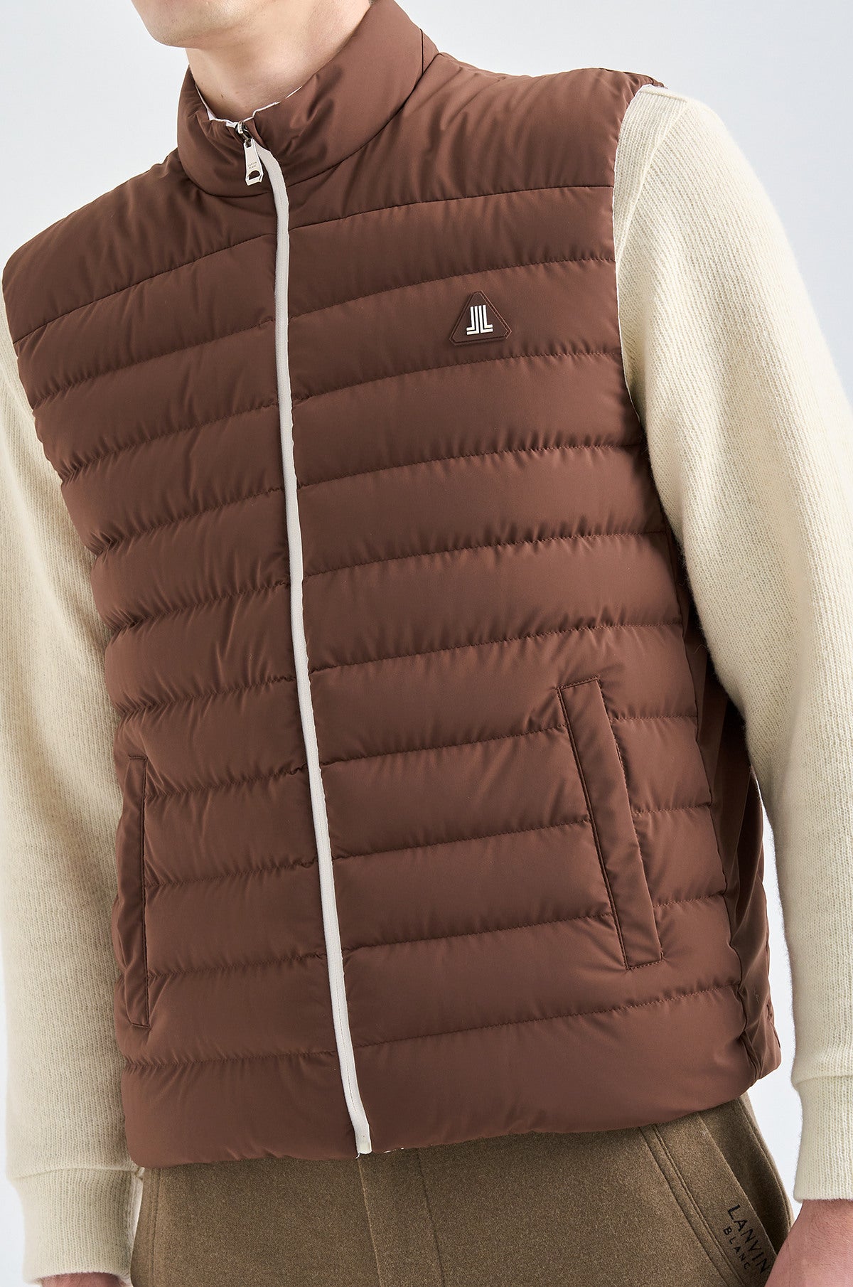 Lanvin Blanc Men's Vest - Brown - Erthe Golf