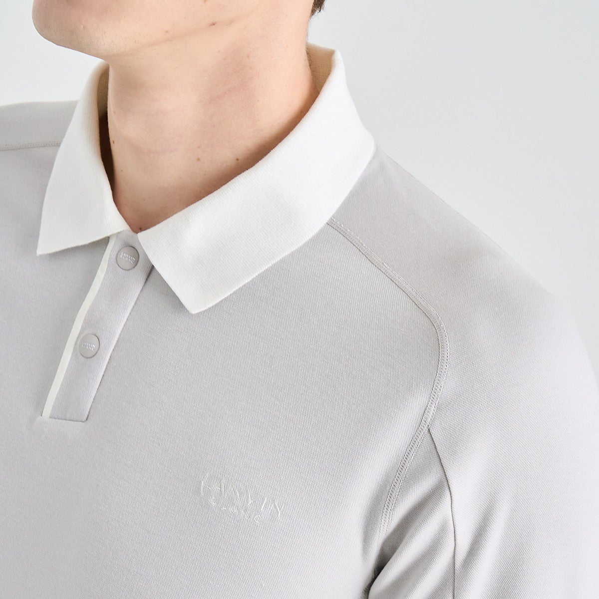 Lanvin Blanc Men's Polo - Light Grey - Erthe Golf
