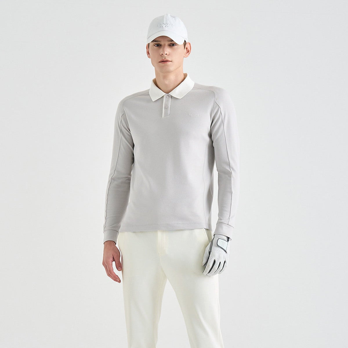 Lanvin Blanc Men's Polo - Light Grey - Erthe Golf