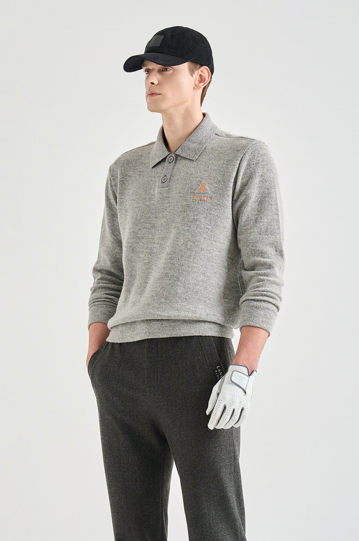 Lanvin Blanc Men's Sweater - Grey - Erthe Golf
