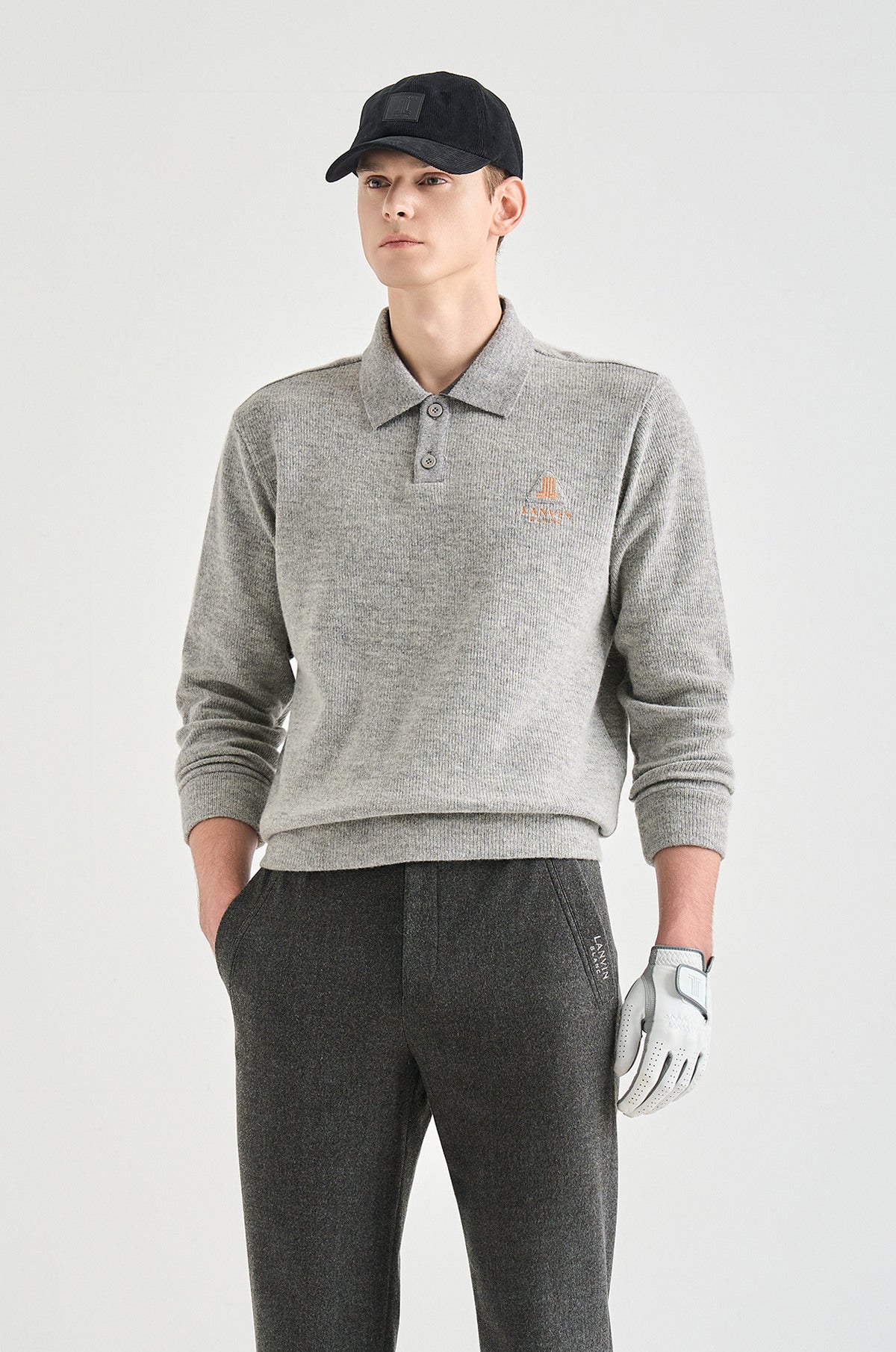 Lanvin Blanc Men's Sweater - Grey - Erthe Golf