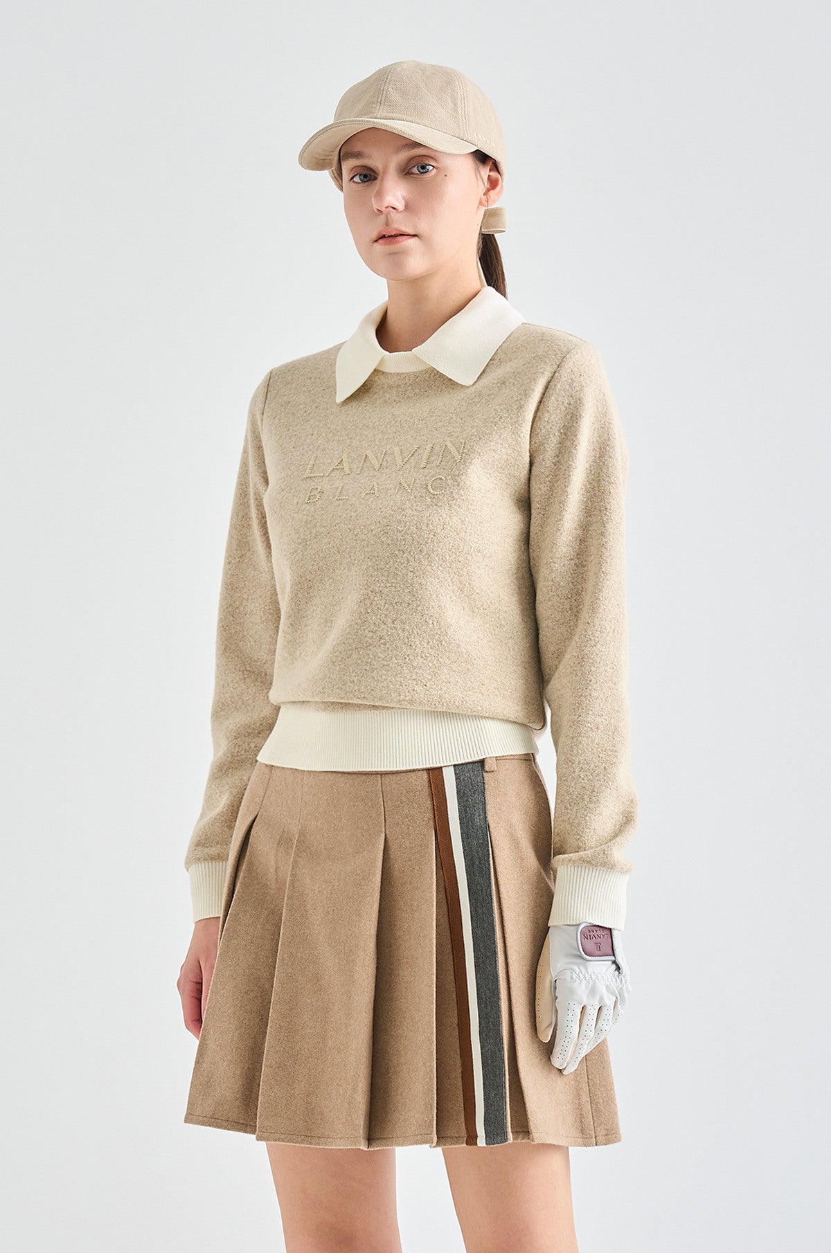 Lanvin Blanc Women&#39;s Sweater - Camel - Erthe Golf