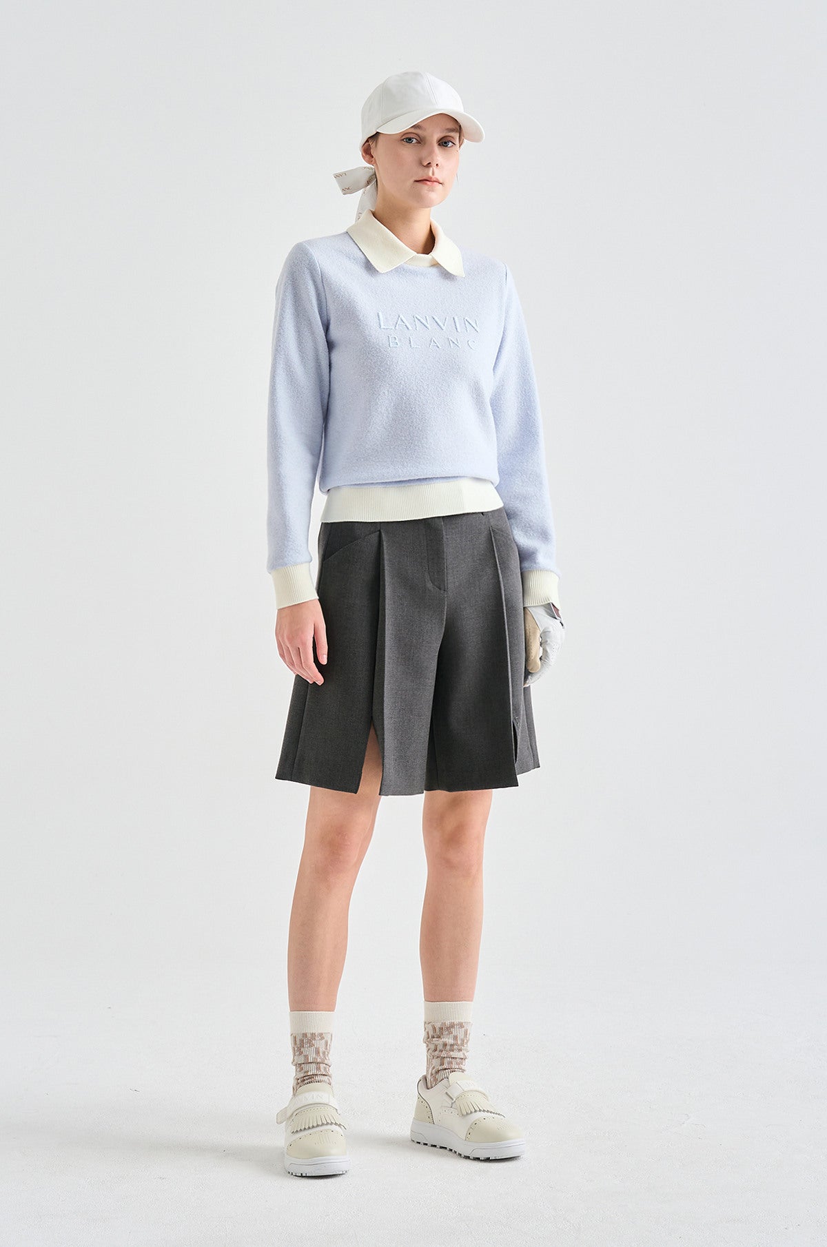 Lanvin Blanc Women's Sweater - Ice Blue - Erthe Golf
